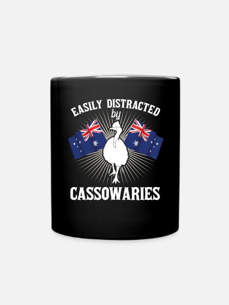 Retro Kasuar Vogel Vintage Kasuare - Tasse einfarbig - Schwarz