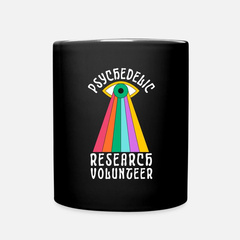 Psychedelic Research Volunteer - Full Colour Mug - black