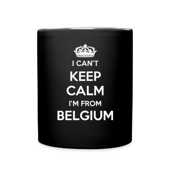 Ich Kann Nicht Ruhig Bleiben, Ich Bin Von Tonga - Tasse einfarbig - Schwarz - Vorne