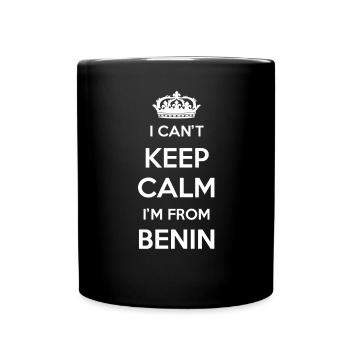 I can't stay calm, I'm from Benin - Full Colour Mug - black - Front
