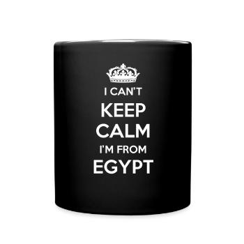 Je ne peux pas rester calme, je viens d’Egypte - Mug uni - noir - Devant