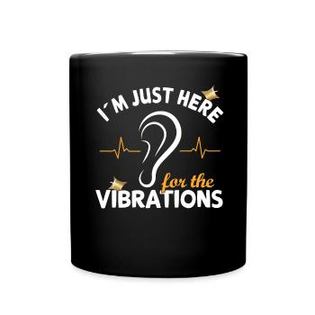 Hearing impaired Deaf childbearing language - Full Colour Mug - black - Front
