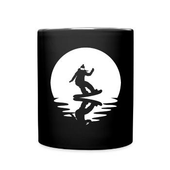 Circle and Reflection - Snowboarding - Women - Sno - Full Colour Mug - black - Front
