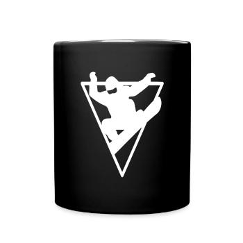 Triangle - Snowboard - Snowboard - Femmes - Mug uni - noir - Devant