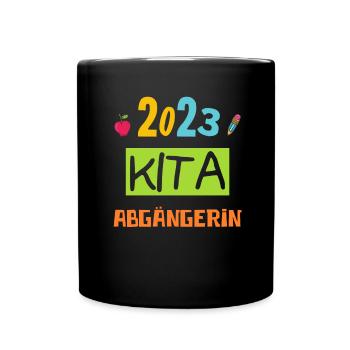 Kindergarten Absolvent 2023 Geschafft Einschulung - Tasse einfarbig - Schwarz - Vorne