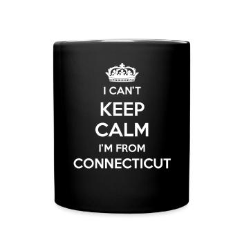 Ich Kann Nicht Ruhig Bleiben - Connecticut - Tasse einfarbig - Schwarz - Vorne