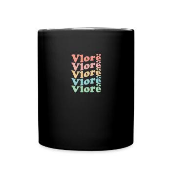 Vintage 70s Hippie Albania City - Retro Vlorë - Mug uni - noir - Devant
