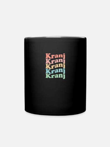 Vintage 70s Hippie Slovenia Town - Retro Kranj - Mug uni - noir