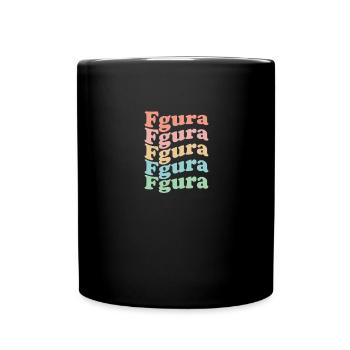 Vintage 70er Hippie Malta Stadt - Retro Fgura - Tasse einfarbig - Schwarz - Vorne