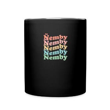 Vintage 70s Hippie Paraguay City - Retro Ñemby - Full Colour Mug - black - Front