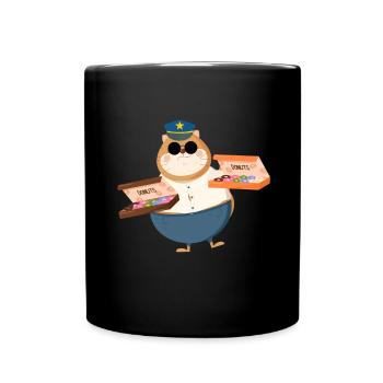 Cat Unicorn Donut - Full Colour Mug - black - Front