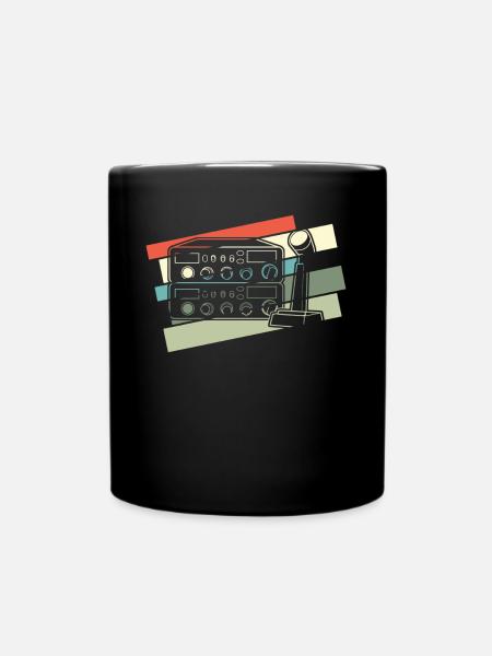 Amateurfunker Retro Funkgerät - Tasse einfarbig - Schwarz