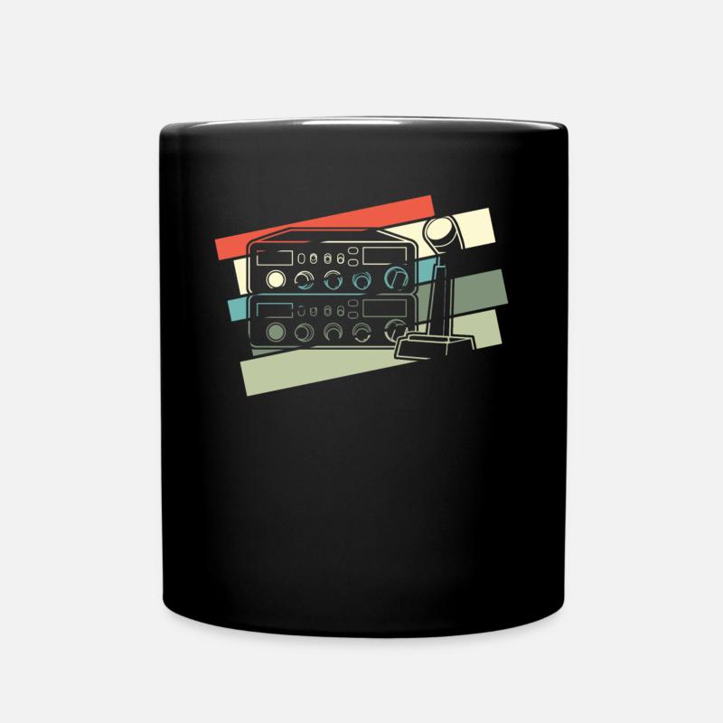 Amateurfunker Retro Funkgerät - Tasse einfarbig - Schwarz