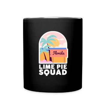 Key Lime Pie Lemon Tart Dessert - Full Colour Mug - black - Front