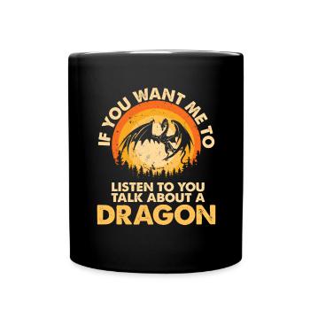 Écoutez parler d’Animal Dragon - Mug uni - noir - Devant
