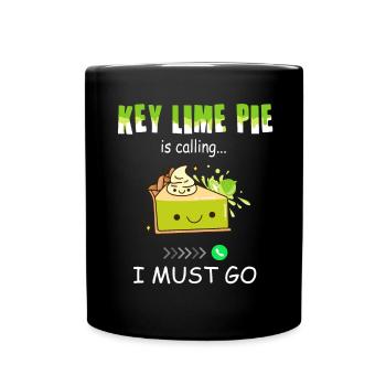Funny Lemon Cake Design - Full Colour Mug - black - Front