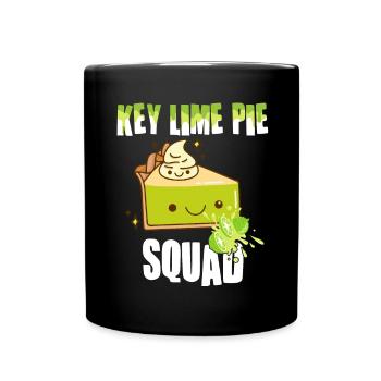 Funny Lemon Cake Design - Full Colour Mug - black - Front