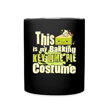 Funny Lemon Cake Design - Full Colour Mug - black - Front