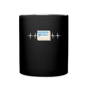 Ma médecine pour le bonheur appelée chats tous les jours - Mug uni - noir - Devant