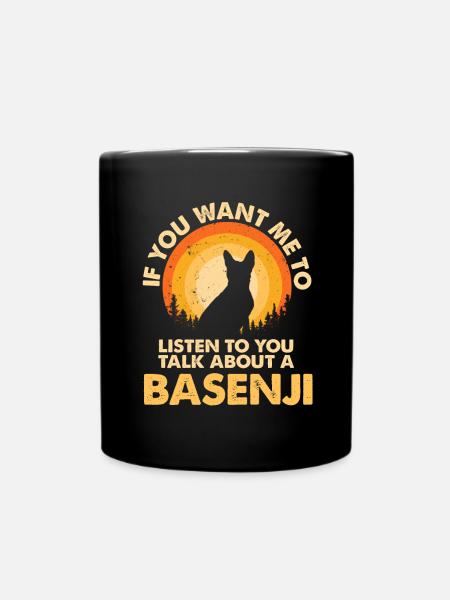 Sprechen Sie Über Hund Basenji - Tasse einfarbig - Schwarz