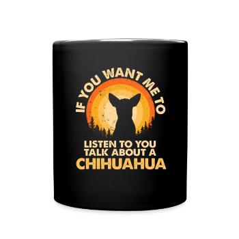 Parlez de chien Chihuahua - Mug uni - noir - Devant