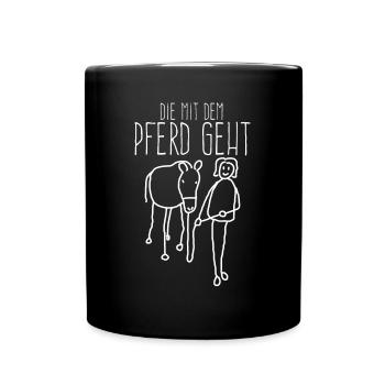 Riding Horse Rider Horses Rider - Full Colour Mug - black - Front
