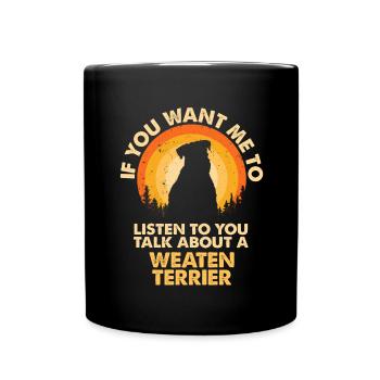 Parlez de chien Wheaten Terrier - Mug uni - noir - Devant