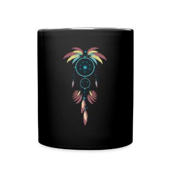 Native American Indian Abenaki - Tasse einfarbig - Schwarz - Vorne