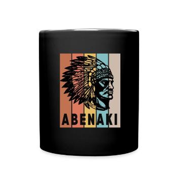 Native American Indian Abenaki - Tasse einfarbig - Schwarz - Vorne