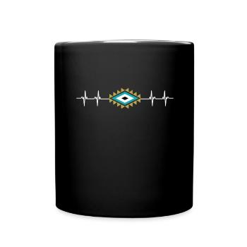 Native American Indian Abenaki - Tasse einfarbig - Schwarz - Vorne