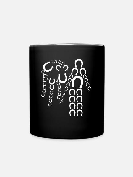 Cheval d’équitation Chevaux Cavalier - Mug uni - noir