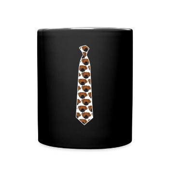 Cravate Chien Chiens Cravates - Mug uni - noir - Devant