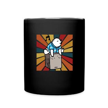 Cajon Box Drum Instrument Peruvian Cajon - Full Colour Mug - black - Front