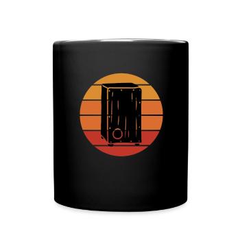 Cajon Box Drum Instrument Peruvian Cajon - Full Colour Mug - black - Front