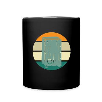 Cajon Box Drum Instrument Peruvian Cajon - Full Colour Mug - black - Front