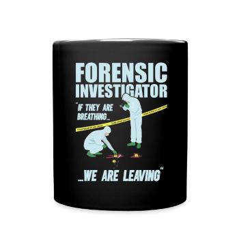 Crime Scene Investigator Forensics True Crime Fan Crime - Mug uni - noir - Devant