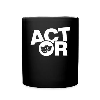 Schauspielberuf Job Arbeit - Schauspieler - Tasse einfarbig - Schwarz - Vorne