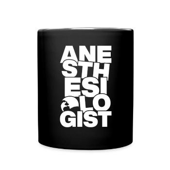 Profession Travail - Anesthésiologiste - Mug uni - noir - Devant