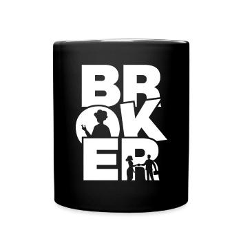 Profession Travail - Courtier - Mug uni - noir - Devant