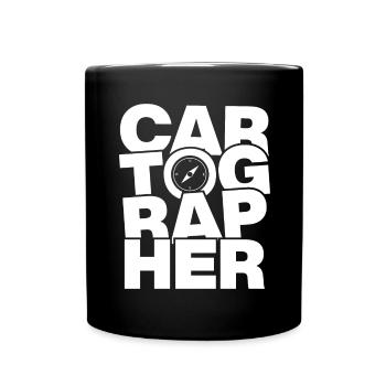 Métier de cartographe - cartographe - Mug uni - noir - Devant