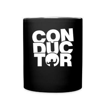 Profession Job Work - Conductor - Full Colour Mug - black - Front