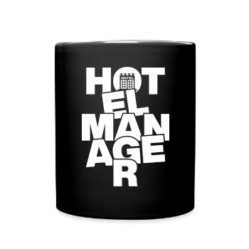 Profession Job Work - Hotel Manager - Full Colour Mug - black - Front