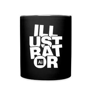 Profession - Illustrateur - Mug uni - noir - Devant