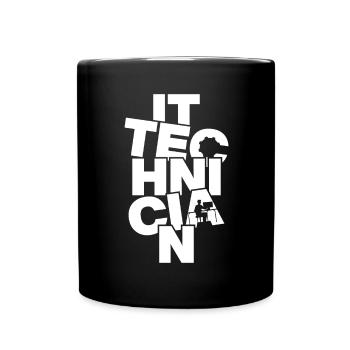 Profession Travail - Technicien en TI - Mug uni - noir - Devant