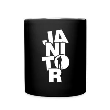 Travail professionnel - Gardien - Mug uni - noir - Devant