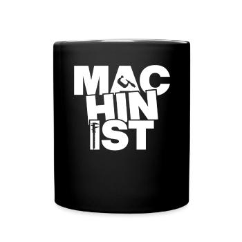Beruf Arbeit - Maschinist - Tasse einfarbig - Schwarz - Vorne