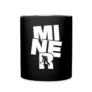 Bergbau Berufsarbeit - Bergmann - Tasse einfarbig - Schwarz - Vorne