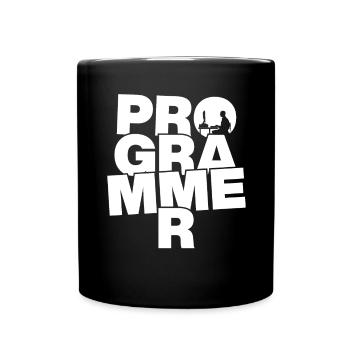 Programmierberuf Job - Programmierer - Tasse einfarbig - Schwarz - Vorne