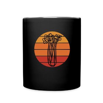Jus de céleri végétalien végétarien végétarien biologique - Mug uni - noir - Devant