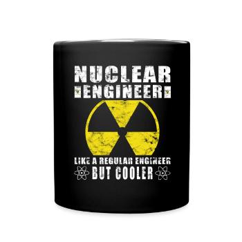 Kernkraft - Stolzer Nuklearingenieur - Tasse einfarbig - Schwarz - Vorne
